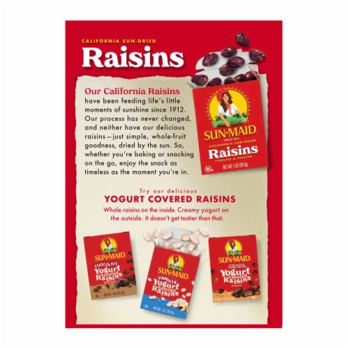 Sun-Maid® California Sun-Dried Raisins Perspective: back