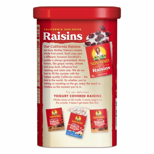 Sun-Maid® California Sun-Dried Raisins Perspective: back