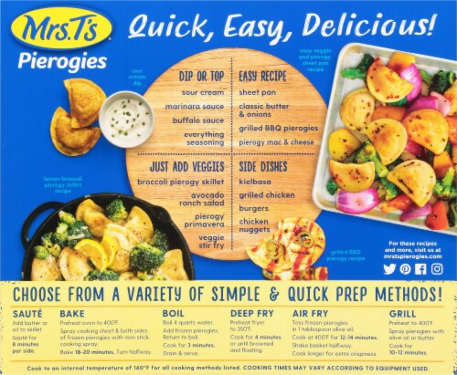 Mrs. T's® Garlic & Parmesan Pierogies Perspective: back