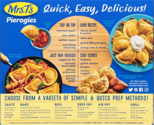 Mrs. T's® Classic Onion Pierogies Perspective: back