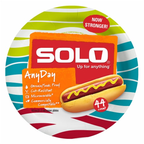 Solo® Heavy Duty Paper Plates Perspective: back