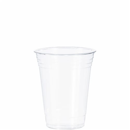 Solo Disposable Plastic Cups, Clear, 18oz, 25 Count