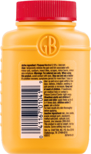 Gold Bond Original Strength Triple Action Relief Body Powder Perspective: back