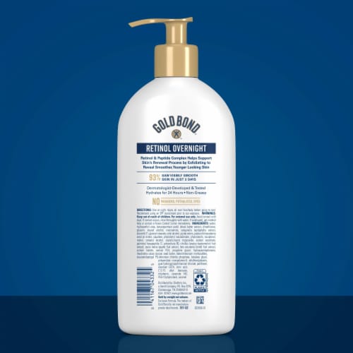 Gold Bond Age Renew Retinol Overnight Body & Face Lotion With Retinol & Peptide Complex Perspective: back