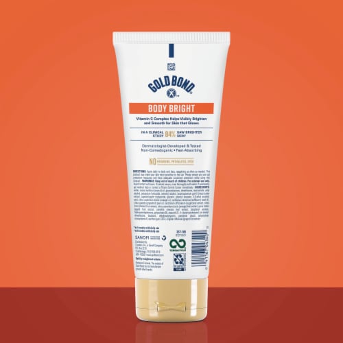 Gold Bond® Bright Body & Face Lotion Tube Perspective: back