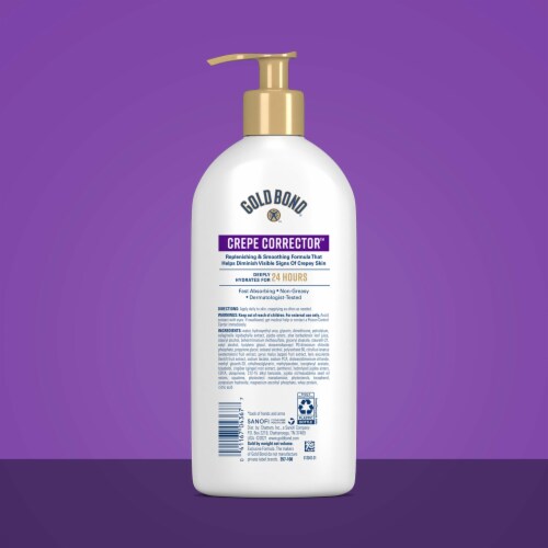 Gold Bond Age Renew Crepe Corrector Body Lotion Replenishing & Smoothing Formula Perspective: back