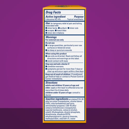 Gold Bond® Medicated Maximum Strength Pain & Itch Relief Cream With Lidocaine Perspective: back