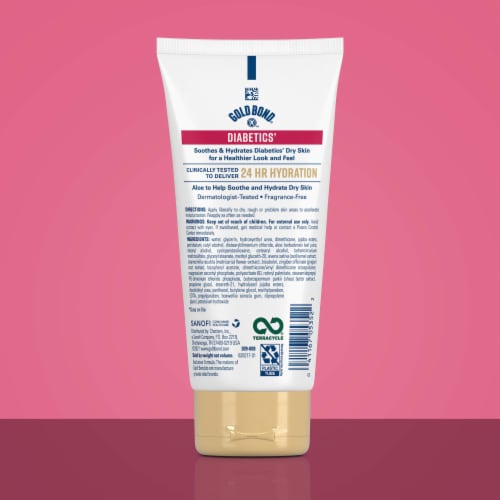 Gold Bond® Diabetics' Dry Skin Relief Body Lotion With Aloe Perspective: back