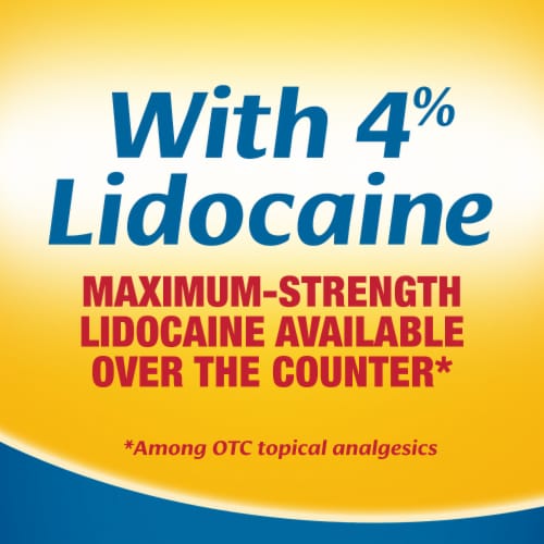 Aspercreme Maximum Strength Lidocaine Pain Relief Liquid No-Mess Roll-On Applicator 4% Lidocaine Perspective: back