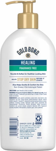 Gold Bond Ultimate Healing Fragrance Free Lotion Perspective: back