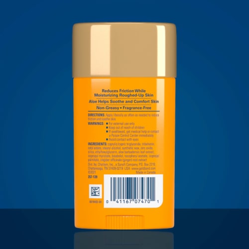 Gold Bond Friction Defense Stick With Aloe Perspective: back