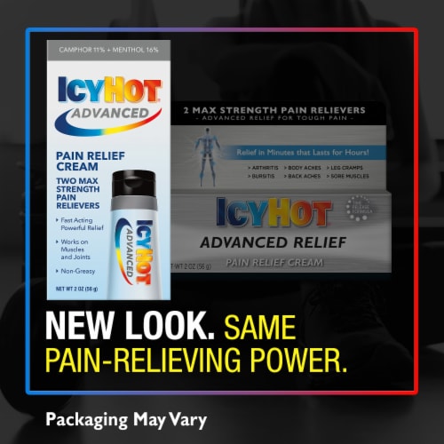 Icy Hot Advanced Max Strength Pain Relief Cream Perspective: back