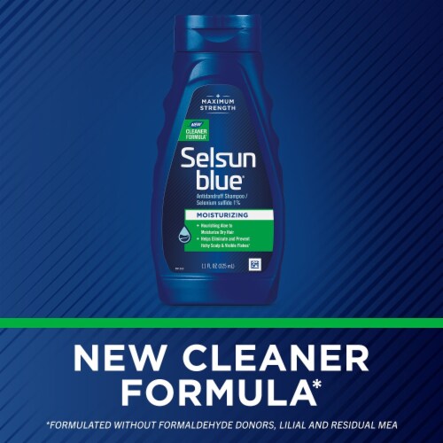 Selsun Blue® Maximum Strength Moisturizing with Aloe Dandruff Shampoo Perspective: back