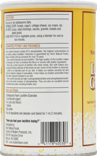 Fearn Lecithin Granules Perspective: back