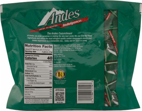 Andes® Family Size Mints Perspective: back