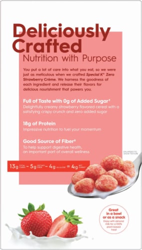 Kellogg's Special K® Strawberry Zero Cereal Perspective: back