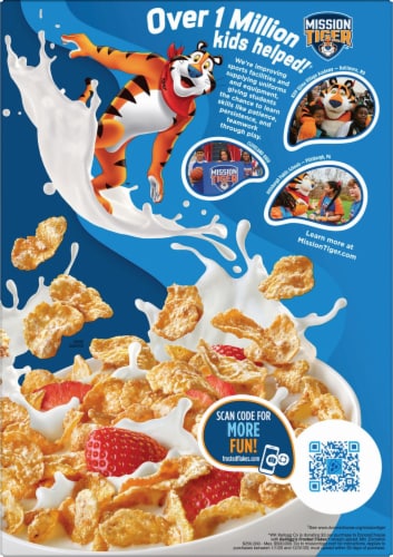 Kellogg's Frosted Flakes® Cookies & Creme Milkshake Cereal Perspective: back