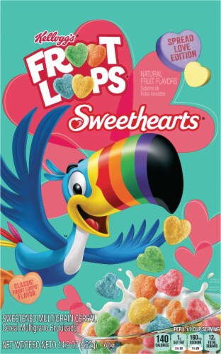 Kellogg's® Sweethearts® Fruit Loops® Cereal Perspective: back