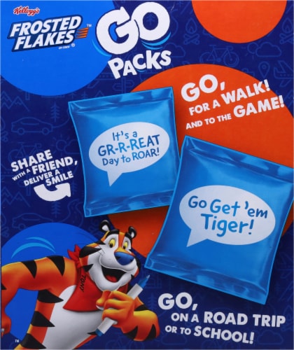 Kellogg's Frosted Flakes® Snacking Cereal Go Packs Perspective: back