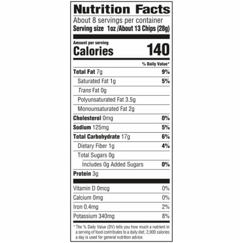 Krunchers!® Kettle Cooked Potato Chips, Original Chips, 8.5 Oz Bag Perspective: back