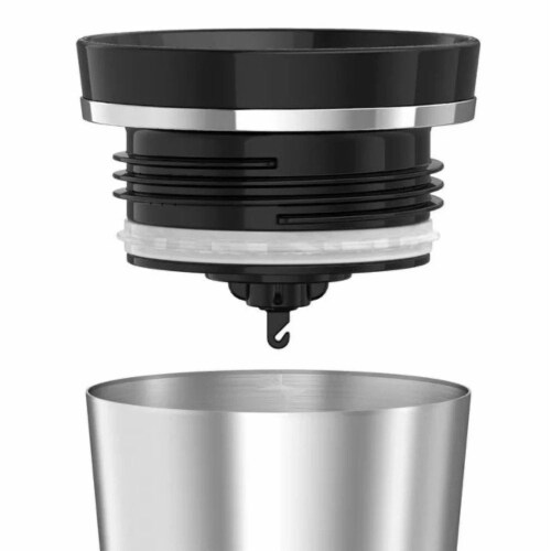 Thermos Steel Vacuumware Tumbler - Silver/Black Perspective: back