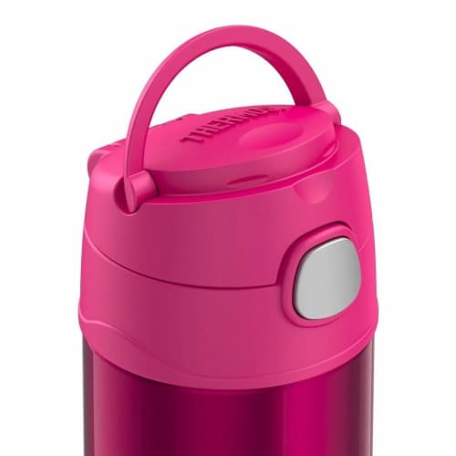 Thermos Stainless Steel Vacuum Insulated Straw Bottle - Pink Perspective: back