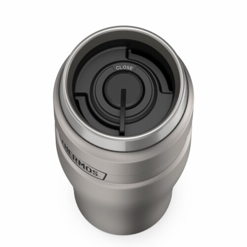 Thermos Matte Steel Travel Tumbler Perspective: back