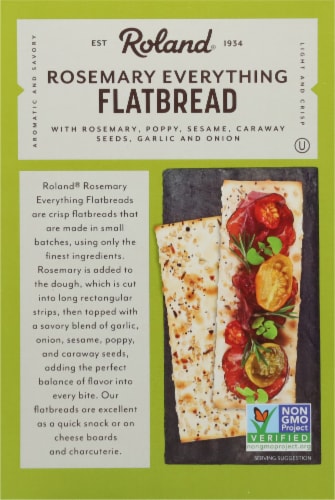 Roland® Rosemary Everything Flat Bread Perspective: back