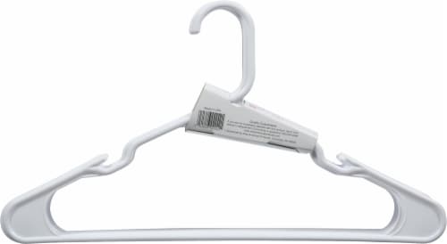 Everyday Living® Plastic Tubular Hangers - White Perspective: back