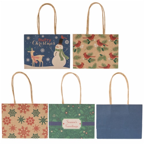 Holiday Home Holiday Gift Bags (5 Pack) Perspective: back