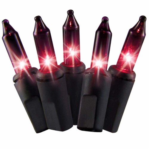 Holiday Home® 200 Mini String Lights - Purple Perspective: back