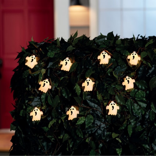 Holiday Home® 10 Halloween Ghost String Lights - Clear Perspective: back