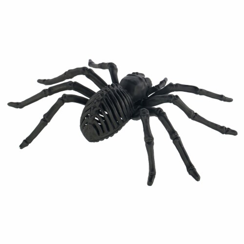 Holiday Home™ Spider Halloween Decor - Gun Metal Perspective: back