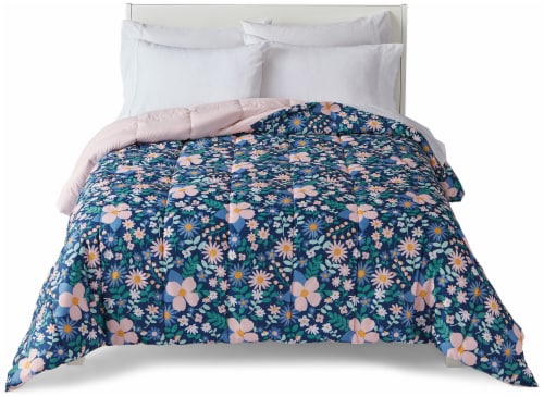 Everyday Living Reversible Down Alternative Comforter - Floral Perspective: back