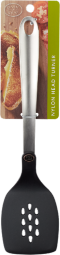 Dash of That™ Nylon & Stainless Steel Turner - Black Perspective: back