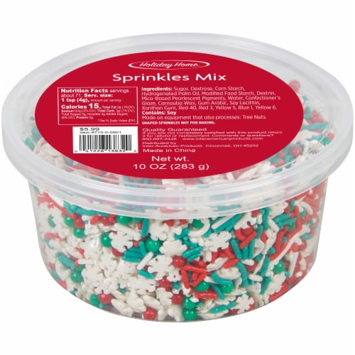 Holiday Home Sprinkles Mix Tub Perspective: back