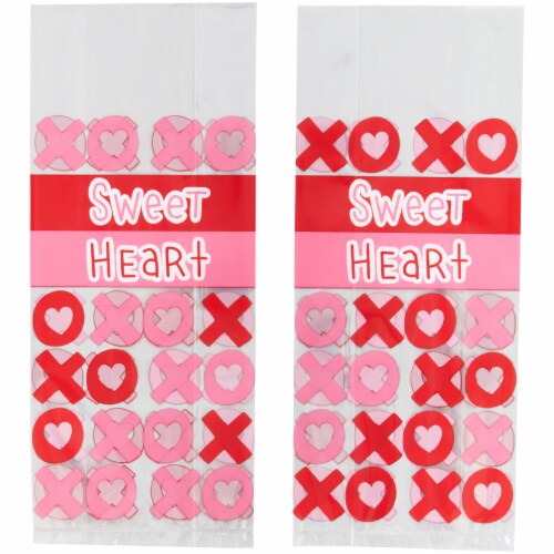 Holiday Home™ Valentines XOXO Treat Bags 20 Pack Perspective: back