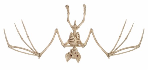 Holiday Home® Skeleton Bat - Cream Perspective: back