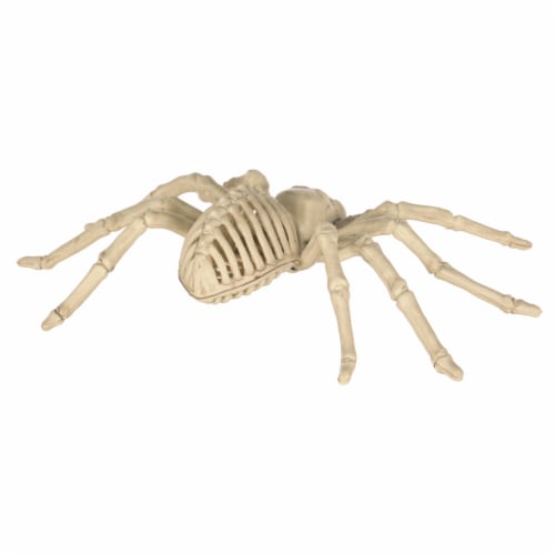 Holiday Home Spider Skeleton Decor - Cream Perspective: back