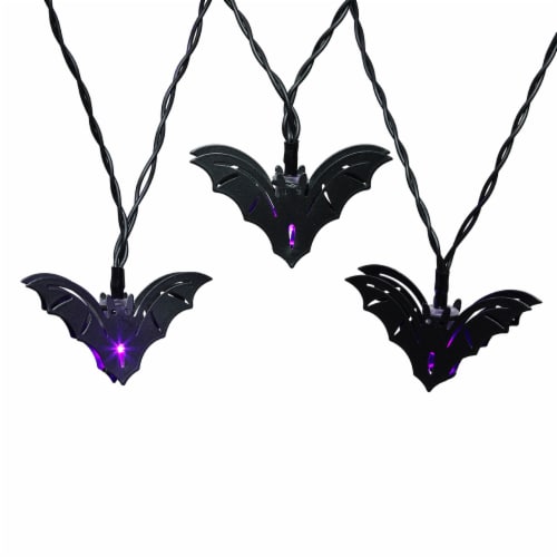 Holiday Home® LED Halloween Bat Metal Lights Perspective: back