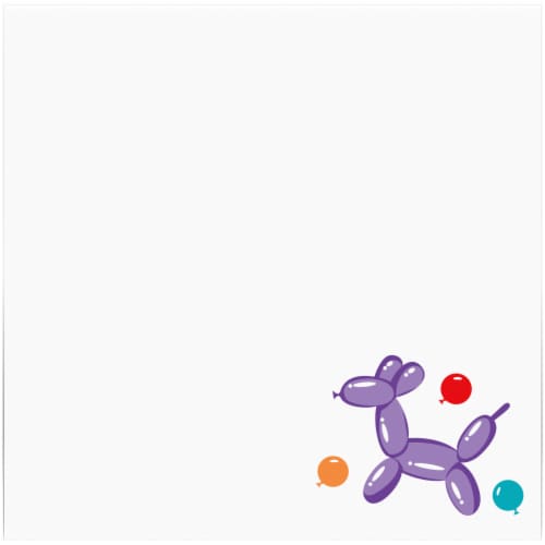 Kroger® Entertainment Essentials Balloon Animal Party Paper Napkins Perspective: back
