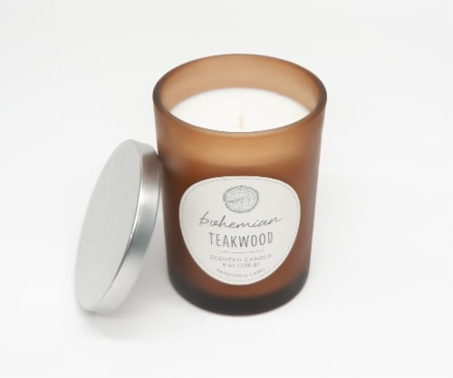 HD Designs Jar Candle Bohemian Teakwood Perspective: back