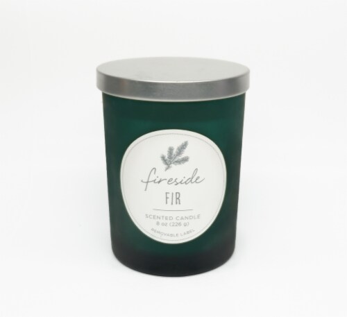 HD Designs Fireside Fir Jar Candle Perspective: back