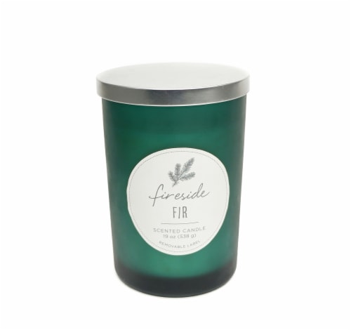 HD Designs Fireside Fir Candle Jar Perspective: back