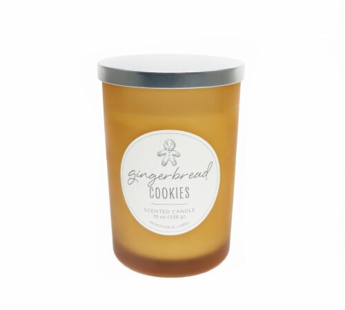 HD Designs Gingerbread Cookies Candle Jar Perspective: back