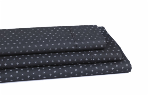 Everyday Living® 200 Thread Count Cotton/Polyester Fitted Sheet - Compass Stitch Perspective: back