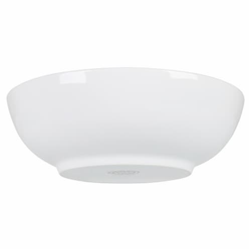 Dash of That Ceramic Low Serve Bowl - White Perspective: back