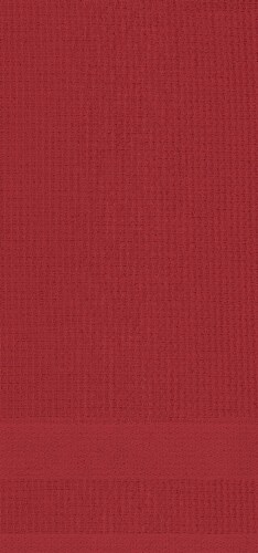 Dash of That Woven Waffle Kitchen Towel Set - Red Perspective: back