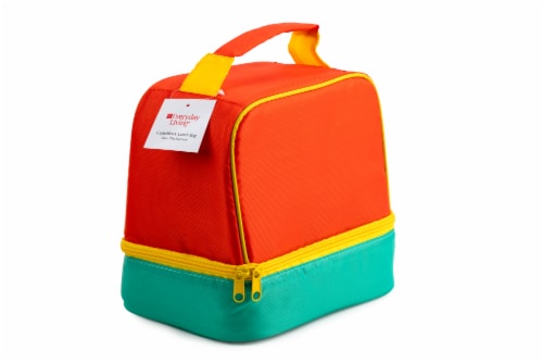 Everyday Living Colorblock Lunch Box - Orange Perspective: back