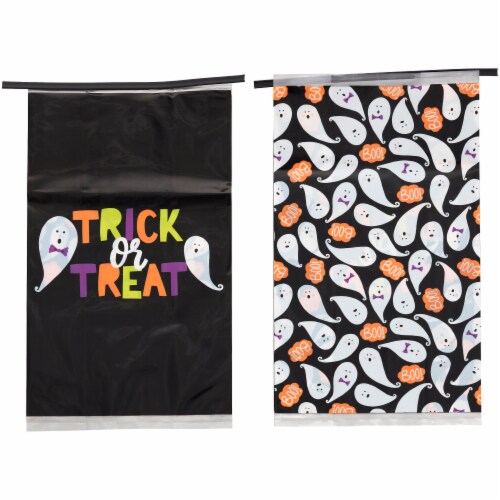 Holiday Home Trick or Treat Bakery Bags Perspective: back